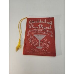 Vintage 1950 Cocktail Wine & Digest by Oscar Haimo Beverage Encyclopedia